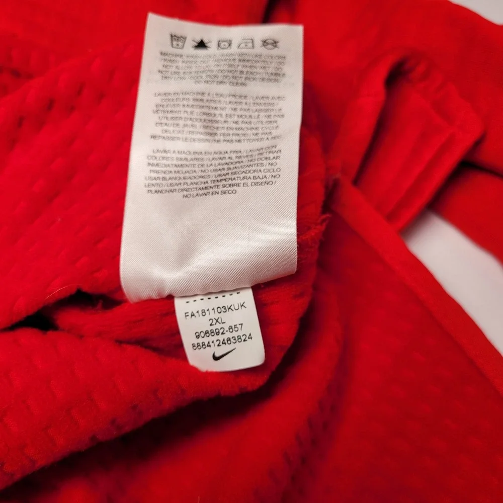 Nike‎ NFL Kansas City Chiefs Mens XXL Red Excellent Onfield Waffle Knit  908892